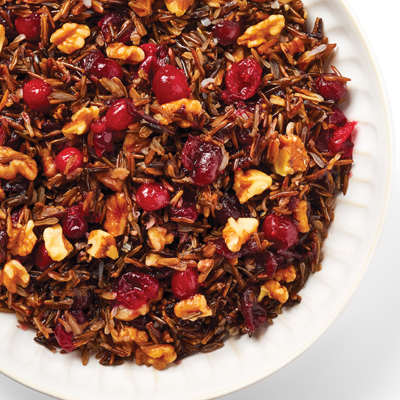 Wild Rice with Cranberries and Walnuts